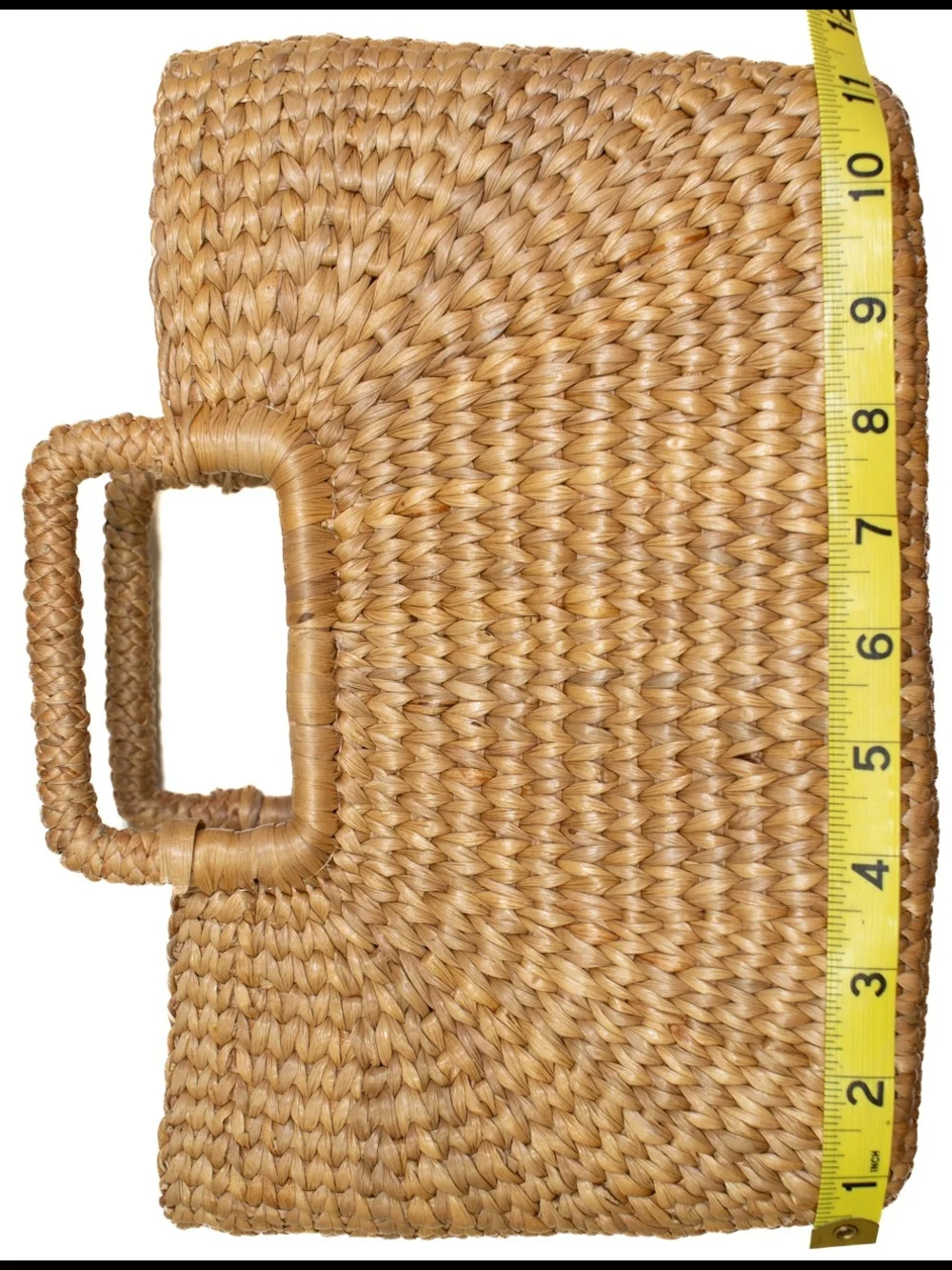Hat Attack Tan Woven Tote with Interior Zip Pocket. Will Ship In Two Days - Picture 6 of 7